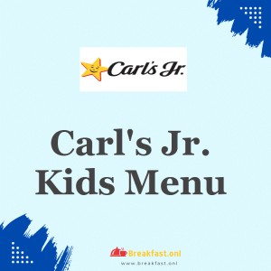 Carl's Jr. Kids Menu