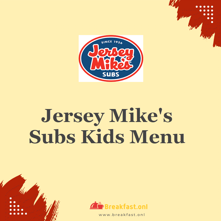Jersey Mike's Subs Kids Menu