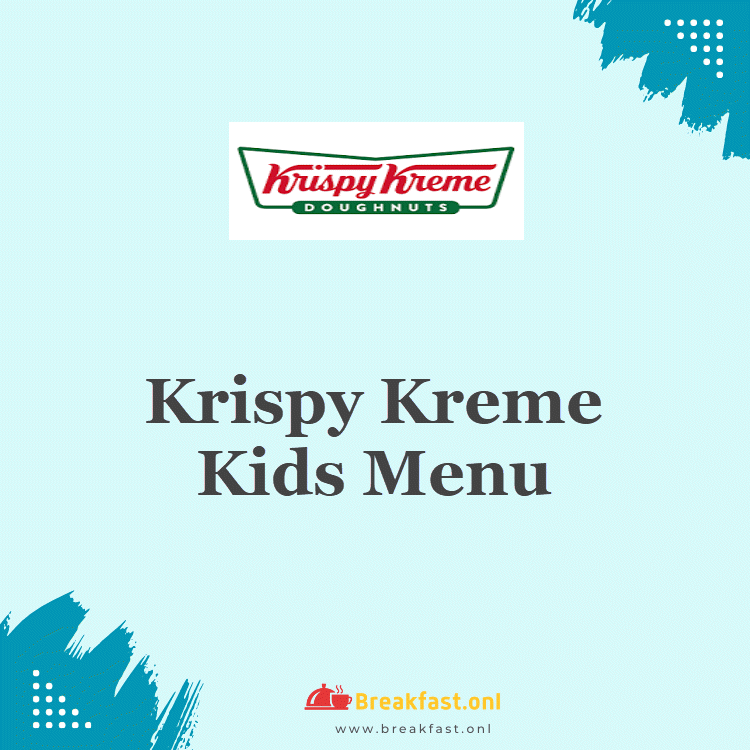 Krispy Kreme Kids Menu