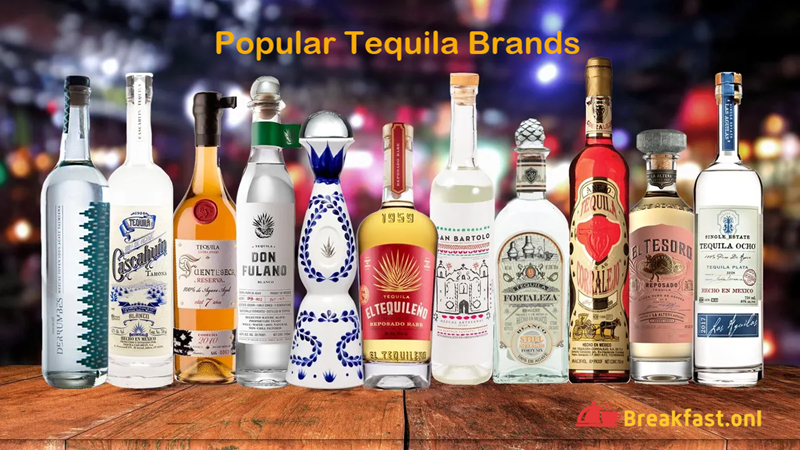 Popular Tequila Brands in the world with calories